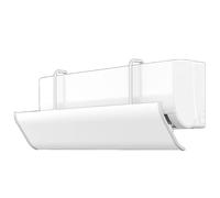 Deflector Aire Acondicionado, Desviador Aire Acondicionado, Montaje Sin Taladrar, Ángulo Ajustable, Resina, Carga 5 kg(20x120cm/8x47in)