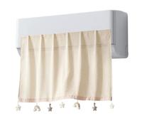 Deflector Aire Acondicionado - Sin Perforación | Difusor De Aire | Material de lino de algodón, fácil instalación, para dormitorio, guardería, oficina y espacio de meditación