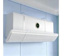 Deflector Aire Acondicionado Split, Desviador Aire Acondicionado de Pared, Diseño Elegante, Instalación Sencilla Mediante Suspensión(White)