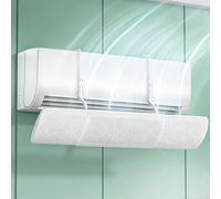 Deflector aire acondicionado split Universal, Deflector de Salida de Aire para Equipos Split y de Pared, Telescópico, Flexible y con Soporte Ajustable(58 cm/23 in)