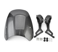Deflector Cubierta De Parabrisas para Motocicleta para Bonneville Bobber Parabrisas Delantero, Deflectores De Viento, Pantalla, Visera, Carenado Y Spoiler Cúpula Moto(Aspecto de Sarga)