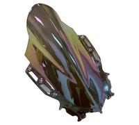 Deflector Cubiertas para Parabrisas De Motocicleta para YZF R15 V4 2021-2025, R15M, YZF-R15 Parabrisas De Doble Burbuja Y Deflector De Viento Cúpula Moto(iridio Blanco)