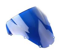 Deflector Cupula Moto para CBR929RR 2000 2001 2002 Parabrisas de Motocicleta plástico ABS Doble Burbuja Parabrisas(Blue)