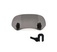 Deflector cupula Moto para para Kawasaki para Suzuki para Ducati Motocicleta Levantada Ajustable Alerón De Pantalla De Viento Deflector De Aire Deflector de Parabrisas(B Small Smoked)