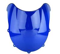 Deflector Cupula Moto Para Suzuki para GSXR 600 750 R para SRAD 1996 1997 1998 1999, parabrisas negro para motocicleta, pantalla de doble burbuja GSXR600 GSXR750 Parabrisas Motocicleta ( Color : Azul