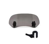 Deflector Cupula Moto para VOGE para Valico para DS900X Extensión Alerón Parabrisas Variable con Abrazadera Universal Motocicleta Parabrisas(HD Small Gray)