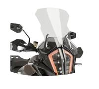 Deflector Cupula Moto Parabrisas de Motocicleta Modificado y Elevado, de Cristal Transparente, Compatible con KTM 1290ADV 1290 ADV 1290-ADV Deflectores(Transparent 56cm)