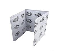 Deflector de aceite flexible para estufa de gas con paneles entrelazados para formar una barrera continua contra salpicaduras de grasa caliente (blanco)