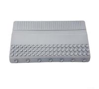 Deflector de agua para fregadero con diseño de silicona para evitar salpicaduras de lavavajillas (gris)