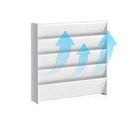 Deflector de aire acondicionado | AC Outdoor Unit Air Outlet Baffle | Retronage Breeze Shield | Cubierta de dirección del AC | Guía paneles de cubierta deflector para techo de ventana