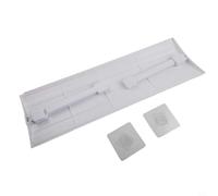 Deflector de aire acondicionado ajustable, deflector de parabrisas antisoplado directo para unidades de CA, instalación sin taladro, color blanco