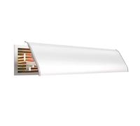 Deflector de Aire Acondicionado Ajustable, Deflector de Ventilación de Techo, Parabrisas Lateral con Filtro de Algodón, para Registros, Rejillas(35.4in/90cm)