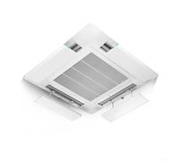 Deflector de aire acondicionado de casete, guías de ventilación giratorias de 180 grados para unidades de CA de techo, montaje seguro, protector de viento ajustable, instalación sin herramientas (58