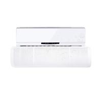 Deflector de aire acondicionado de pared antisoplado directo, ángulo ajustable (desviación de poros finos, blanco)