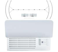 Deflector de aire acondicionado de ventana, panel de aire acondicionado ajustable, regulador de flujo de aire, cortavientos para niños, personas mayores, dormitorio, garaje, pared de cocina