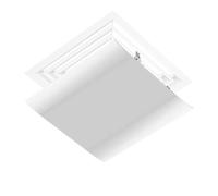 Deflector de aire acondicionado, deflector cuadrado de conducto de aire, escudo de aire acondicionado ajustable, difusor de parabrisas para techo, unidades centrales, garaje, hogar, control de