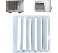 Deflector de aire acondicionado, obturador de acero inoxidable para soplado antidirecto y protección del condensador del compresor