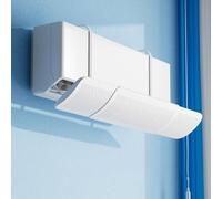Deflector de aire acondicionado para montaje en pared, deflector retráctil anti directo, guía de confinamiento, control de flujo de aire (básico sin filtro)