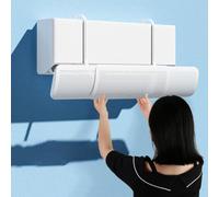 Deflector de aire acondicionado para montaje en pared, deflector retráctil anti directo, guía de confinamiento, control de flujo de aire (básico sin filtro)