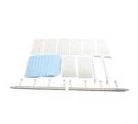 Deflector de aire acondicionado retráctil para unidades de pared, ajuste de 8 ángulos, redirector de viento, sin taladro, instalación de 20 x 90 cm (filtro de algodón)