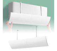 Deflector De Aire Acondicionado, Universal Para Aire Acondicionado Frío Caliente, Para Casa Oficina Ancianos Mujeres Embarazadas Aire Acondicionado Blanco, Ajustable Parabrisas