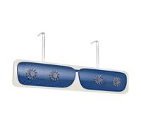Deflector de aire con ventilador sin taladrar Baffle montado en la pared | Deflector De Flujo De Aire Acondicionado Para Casa Interior Dormitorio Niño Oficina Apartamento