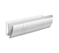 Deflector de aire de CA ajustable para rejillas de ventilación centrales de techo de 51 a 120 cm, protector de viento antisoplado directo con filtro purificador, de algodón, para una fácil instalación