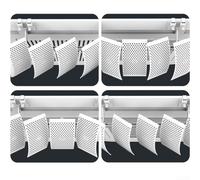 Deflector de aire de ventilación de techo con 5 hojas para controlar la dirección del aire y evitar la condensación, compatible con varios sistemas de aire acondicionado para una distribución