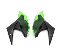 Deflector de Aire Moto para Kawasaki Z900 Z 900 2017-2019 Piezas Motocicleta Alerones Desnudos Fuerza Descendente Lateral ala Fija, Deflectores Carenado Motocicleta Alerones(Verde)