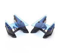 Deflector de Aire Moto Piezas Motocicleta Alerones Desnudos Fuerza Descendente Lateral ala Carenado Fija para MT-09 MT09 MT 09 SP 2017 2018 2019 2020 Motocicleta Alerones(Azul)
