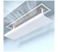Deflector de aire para acondicionado central: difusor ventilación techo ajustable con deflector anticondensación ángulo amplio 180° para evitar la brisa directa y mejorar el flujo(47x12in/120x30cm)