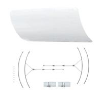 Deflector de aire para pared de aire acondicionado, evita el soplado directo, deflector de calor y frío, guía de para teatro, oficina, cocina, apartamento de verano, garaje