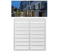 Deflector de Condensador Aire Acondicionado, Cubierta Acero Galvanizado(50x50cm/19.7x19.7in)
