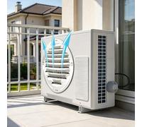 Deflector de Condensador de CA para Exteriores, Protector de Soplado Anti-Directo Rejilla de Ventilación del Acondicionador de Aire Viento , Cubierta de la Unidad de Bomba de Calor para Todo Clima