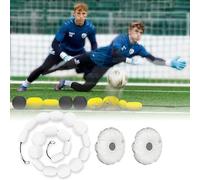 Deflector De Línea Única, Equipo De Desviación De Portero Profesional De 2,75 M, Ayudas For El Entrenamiento De Fútbol(White)