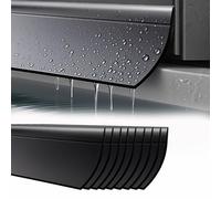 Deflector de lluvia autoadhesivo, Tira de borde de goteo for ventana de goma, 300 cm, ángulo de 170 grados, 25-45 mm, negro, blanco, 6-10 unidades(Black 9 Pcs,W 45 MM)