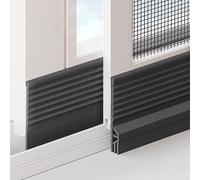Deflector de Lluvia Flexible Autoadhesivo for Ventanas - Burlete Ventana Corredera Blanco - Barrera Agua Puerta Exterior para Ventana Corredizas y Abatibles, 2/4/8m(Negro,4m)