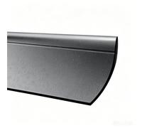 Deflector de lluvia flexible autoadhesivo para ventanas, 300 cm, tira de goma para detener fugas y corrientes de aire de manera efectiva (negro)