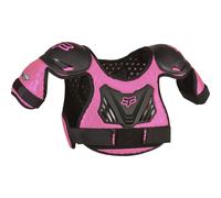 Deflector de lluvia para motocross Peewee Titan de Fox Racing para j?venes, color negro y rosa, talla S
