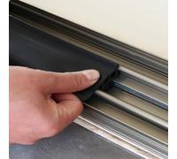 Deflector de Lluvia Puerta para Ranura Ventana Corredera - Ancho 18/23 mm, Barrera Impermeable de Lluvia para Puertas y Ventanas, 0.6/1/1.5/2m, Fácil de Instalar(23mm,1.5m)