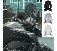 Deflector de Pantalla de Viento de Doble Burbuja para Parabrisas de carenado Delantero de Motocicleta con Soporte para K.T.M Duke790 Duke 790 Duke-790 2018 2019 2020 2021 2022 2023 (Fumar)