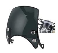 Deflector de parabrisas, Carenado universal ajustable para moto de 5-7 pulgadas en PC resistente, Protección contra viento y lluvia para faro de motocicleta, Accesorio para horquilla delantera
