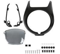 Deflector de Parabrisas Compatible con Honda Rebel CM1100 CMX1100 2021-2026 ABS Parabrisas de plástico Faro Motocicleta máscara Frontal carenado Cubierta capó(Balck)