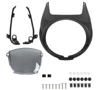 Deflector de Parabrisas Compatible con Honda Rebel CM1100 CMX1100 2021-2026 ABS Parabrisas de plástico Faro Motocicleta máscara Frontal carenado Cubierta capó(Carbon Fiber Look)