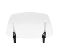 Deflector de Parabrisas Extensión Universal para Parabrisas de Motocicleta, Deflector con Clip Ajustable, se Adapta a la mayoría Motocicletas y Scooters Deflector cupula Moto(Transparent)