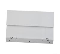 Deflector de puerta de repuesto para piscinas estándar sobre el suelo y en el suelo, 21,5 x 13 x 0,5 cm, solapa de plástico blanco con cierre a presión