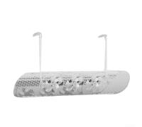 Deflector de salida de aire extensible con ventilador para unidades de aire acondicionado diseñado para controlar la dirección del flujo de aire y mejorar la eficiencia de circulación del aire (blanco