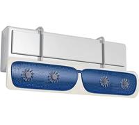 Deflector de ventilación aire acondicionado, CA con 4 ventiladores, panel ajustable, soporte engrosado, fácil instalación, for montado en la pared