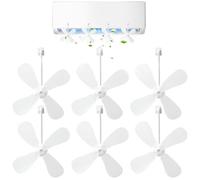 Deflector de Ventilación de Aire Acondicionado | 6 Piezas Antiviento Desviador Ventilador | Escudo Antiviento Directo para Aire Acondicionado | para Hogar Dormitorio Oficina Escuela Habitaciones Garaj