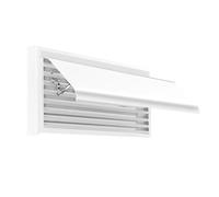 Deflector de ventilación de techo ajustable, deflector de soplado antidirecto para el hogar, la oficina y la escuela, cubierta de ventilación de CA para mejorar el flujo de aire y la comodidad